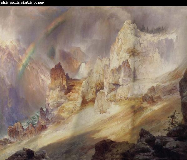 Thomas Moran Rainbow over the Grand Canyon of the Rellowstone