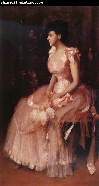 William Merritt Chase The girl in the pink