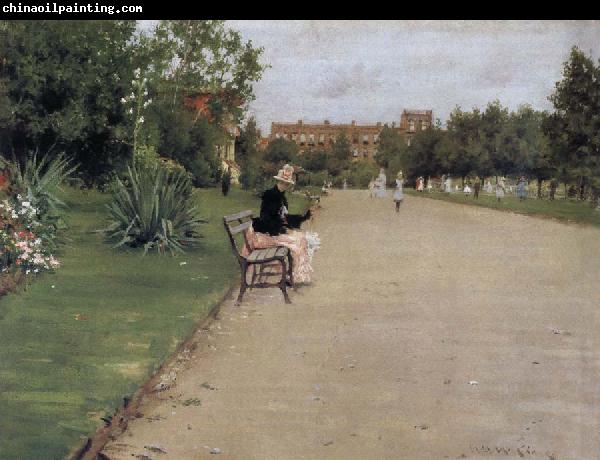 William Merritt Chase The view of park