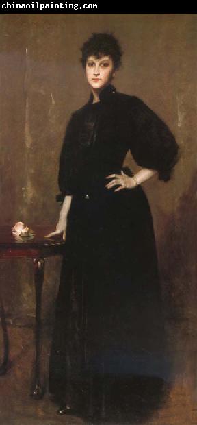 William Merritt Chase The woman wear the black