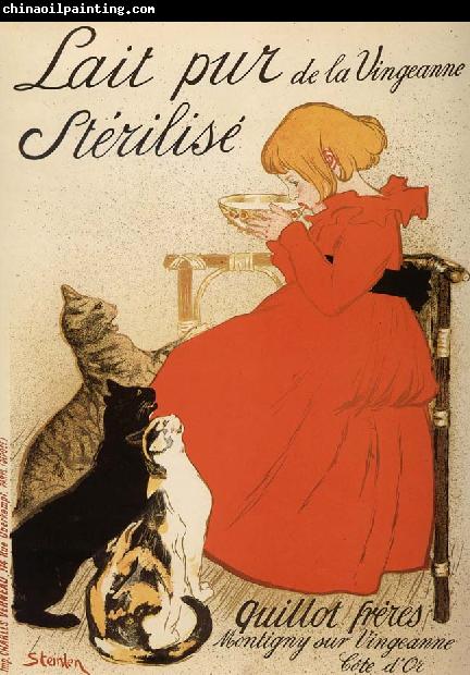 theophile-alexandre steinlen Poster Advetising Sterilized Milk