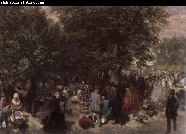 Adolph von Menzel Afternoon in the Tuileries Garden