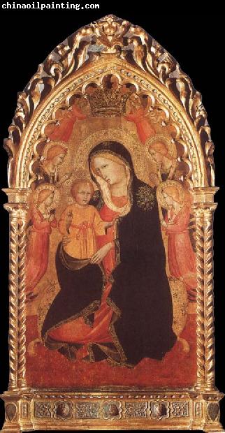 Agnolo Gaddi Madonna of Humility with Six Angels