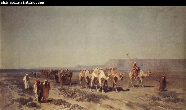 Alberto Pasini Caravan on the Shores of the Red Sea