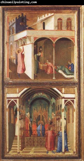 Ambrogio Lorenzetti St Nicholas Offers Three Girls Their Dowry