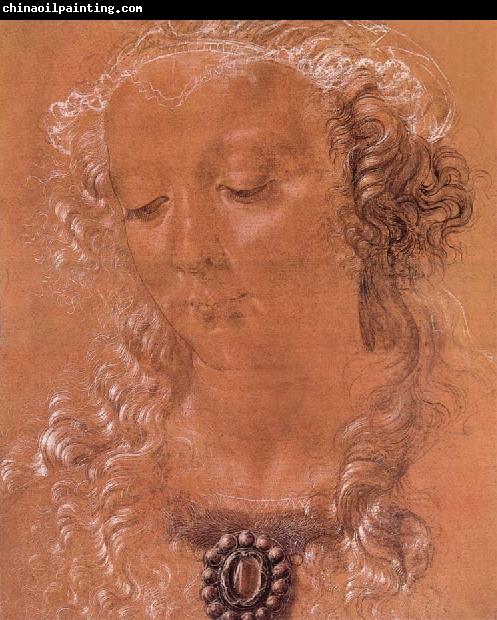 Andrea del Verrocchio Halfte second women head