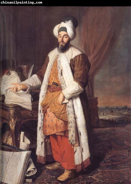 Aved, Jacques-Andre-Joseph Portrait of the Pasha Mehmed Said,Bey of Rovurelia,Ambassador of Sultan Mahmud i at Versailles