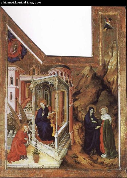 BROEDERLAM, Melchior Annunciation and Visitation