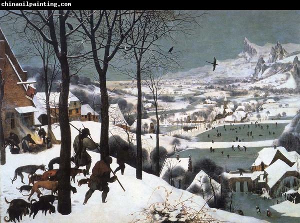 BRUEGEL, Pieter the Elder Hunters in the Snow