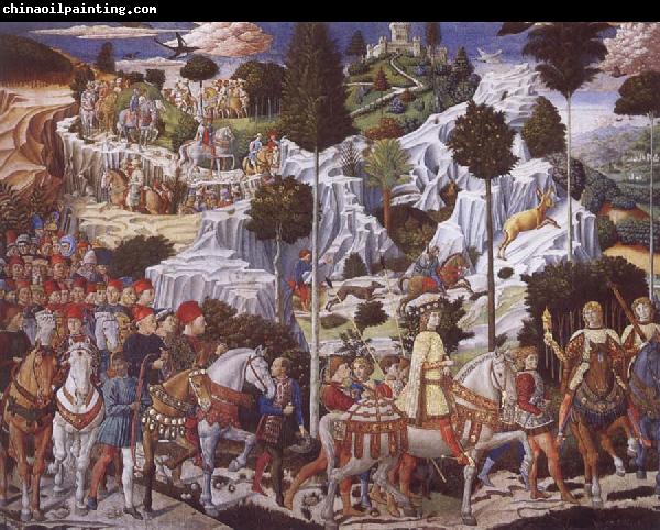 Benozzo Gozzoli The Procession of the Magi,Procession of the Youngest King