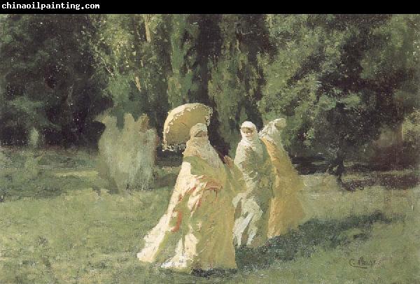 Cesare Biseo The Favorites from the Harem in the Park