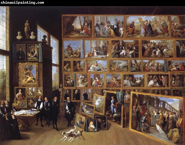 David Teniers Arobduke Leopold Wilhelm in his gallery in Brussels