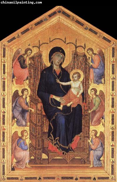 Duccio di Buoninsegna Madonna and Child Enthroned with Six Angels