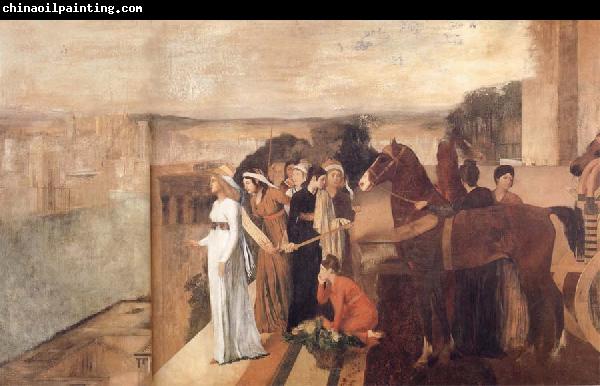 Edgar Degas Semiramis Building Babylon