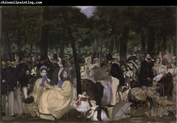 Edouard Manet Music in the Tuileries Gardens