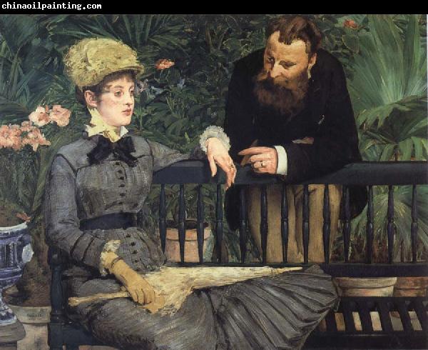 Edouard Manet In  the Winter Garden