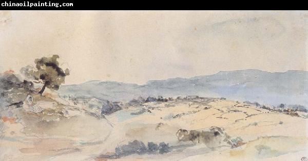 Eugene Delacroix Moroccan Landscape near Tangiers