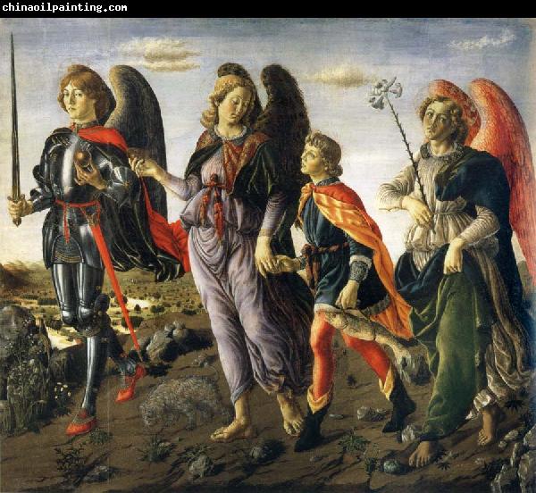 Francesco Botticini Tobias and the ore angels Michael, Rafael and Gabriel