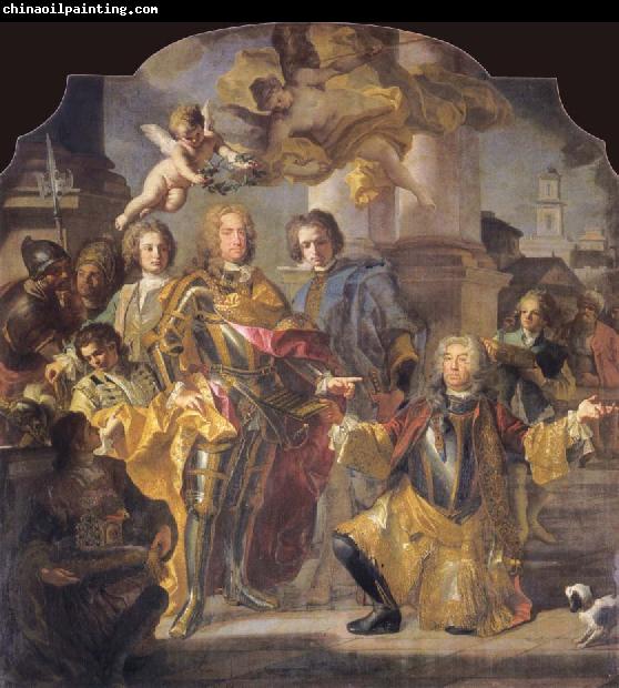 Francesco Solimena Charles VI and Count Gundaker Althann