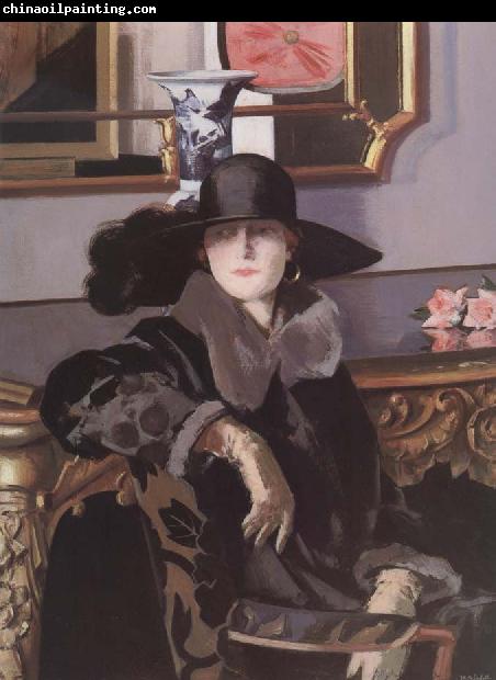 Francis Campbell Boileau Cadell Lady in Black