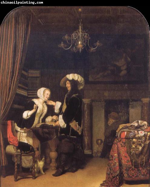 Frans van Mieris The Gentleman in the shop