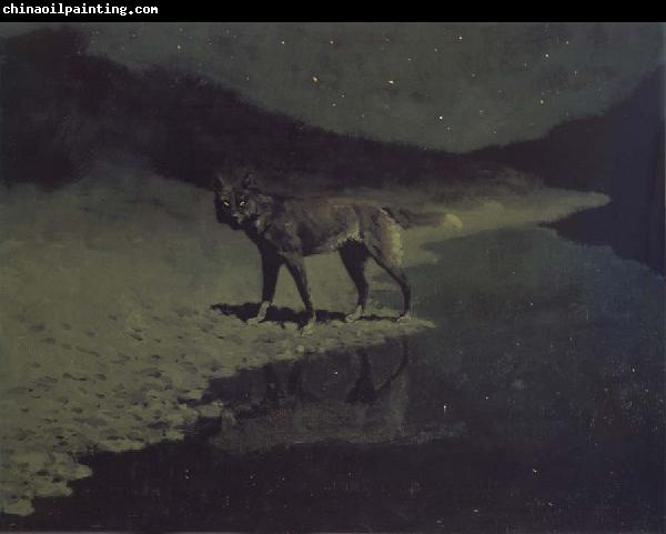 Frederic Remington Moonlight,Wolf