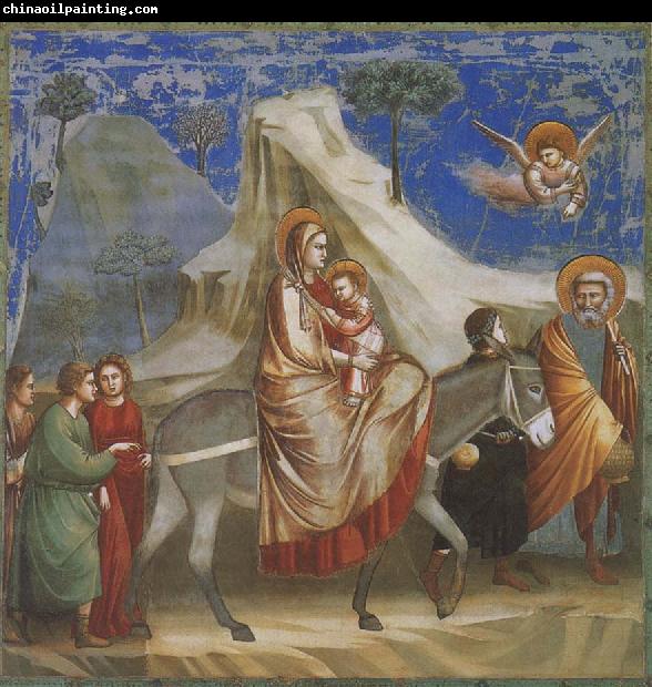 GIOTTO di Bondone Flight into Egypt