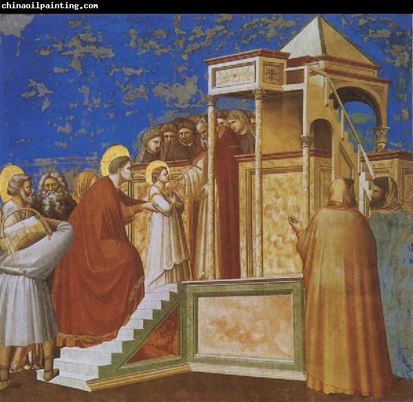 GIOTTO di Bondone Presentation of the Virgin in the Temple