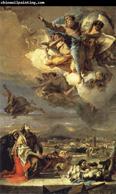 Giambattista Tiepolo Hl. Thekla erlost Este of the plague