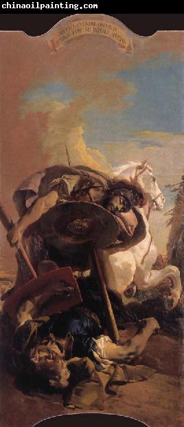 Giovanni Battista Tiepolo The death of t he consul Brutus in single combat with aruns