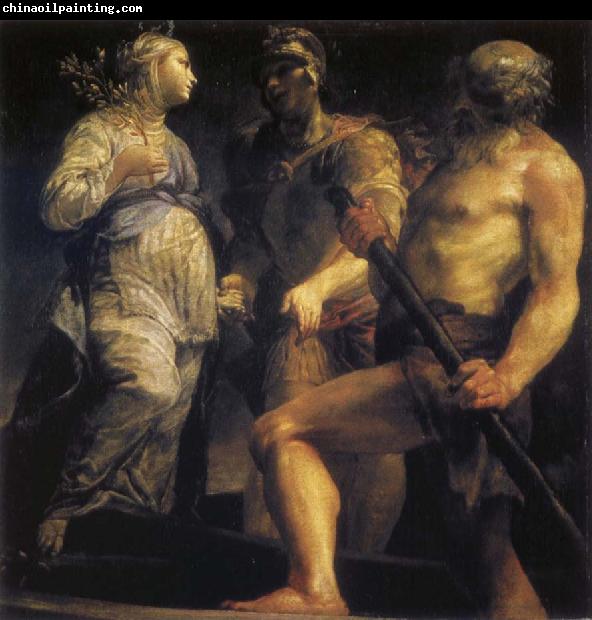 Giuseppe Maria Crespi Aeneas with the Sybil and Charon