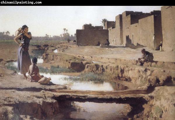 Gustave Guillaumet La Seguia,Near Biskra