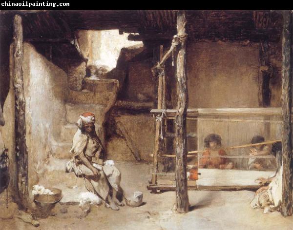 Gustave Guillaumet Weavers at Bou-Saada