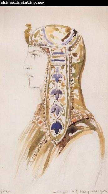 Gustave Moreau Sphinx Headdress for a Masked Ball