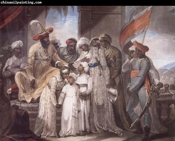 Henry Singleton The Sons of Tipu Sultan Leaving their Father