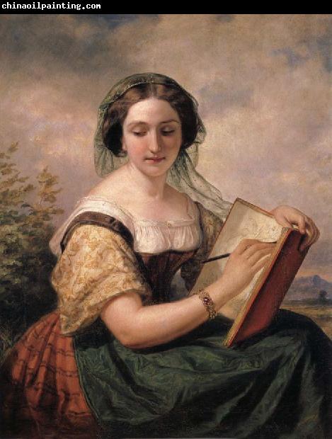 Huntington Daniel A Portrait of Mlle Rosina, A Jewess