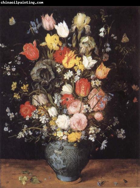 Jan Brueghel The Elder Flower in a blue vase