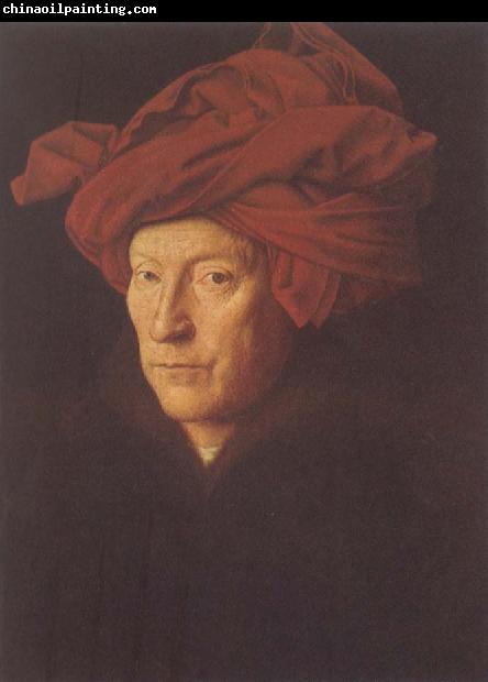 Jan Van Eyck Man in Red Turban