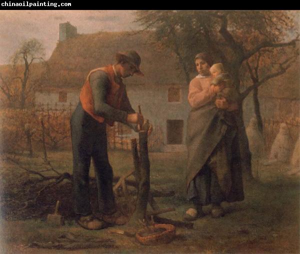 Jean Francois Millet Peasant Grafting a Tree