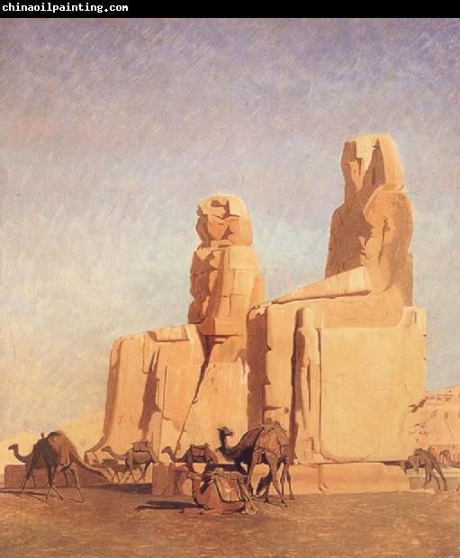 Jean Leon Gerome The Colossi of Thebes Memnon and Sesostris