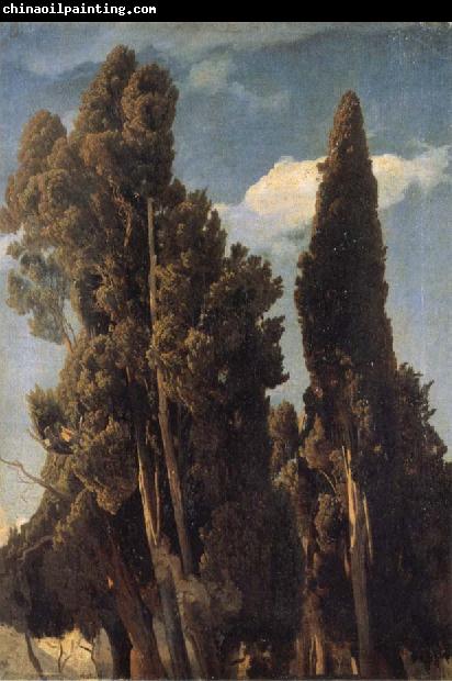 Johann Wilhelm Schirmer Cypresses