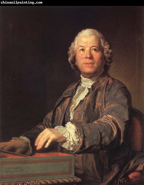 Joseph-Siffred  Duplessis Christoph Willibald von Gluck at the spinet