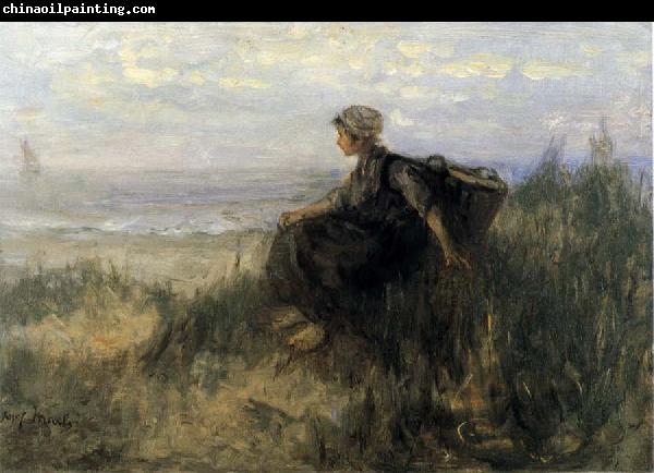 Jozef  Israels On the Dunes