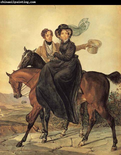 Karl Briullov Portait of Kirrill and Maria Naryshkin