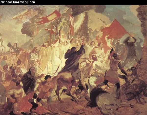 Karl Briullov The Siege of Pskov by the troops of stephen batory,King of Poland