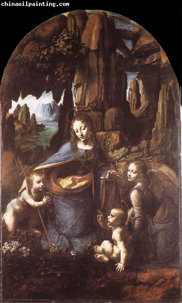 LEONARDO da Vinci Madonna in the rock grottos