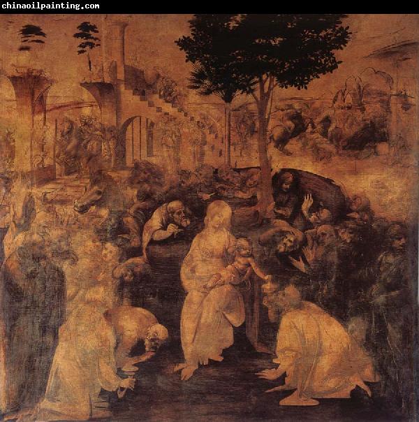 LEONARDO da Vinci The adoration of the Konige