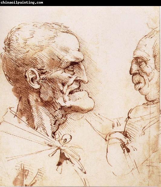 LEONARDO da Vinci Portrats of two men