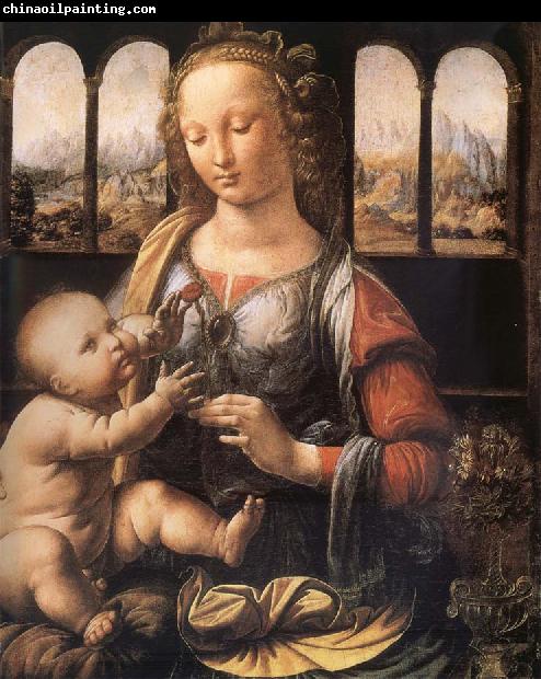 LEONARDO da Vinci Madonna with the carnation