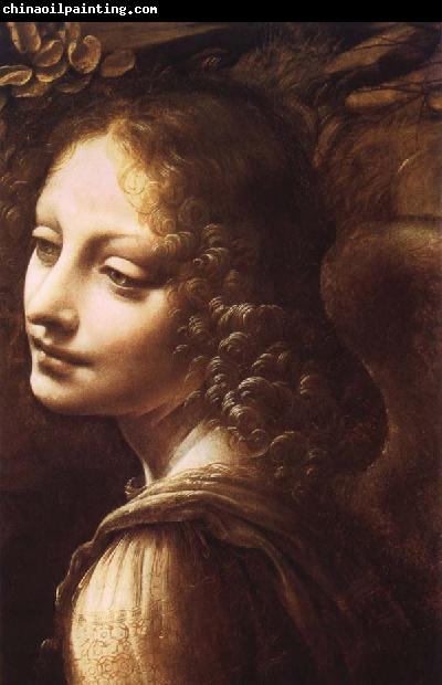 LEONARDO da Vinci Madonna in the rock grottos(Details